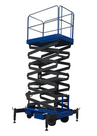 8m Working Height Manganese Steel Mobile Scissor Lift  Electrical Pulling Loading Capacity 450kg