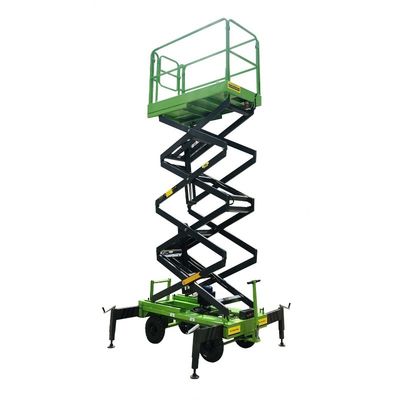 Durable Mobile Scissor Lift 14 Meters Hydraulic X-Lift Platform 500kg Loading Capacity