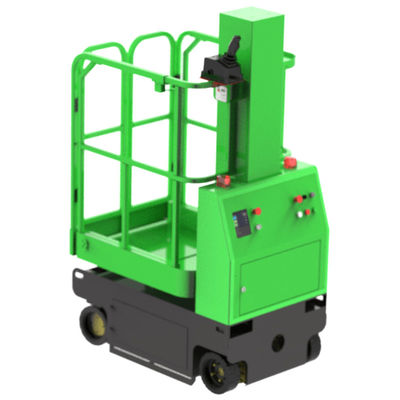 4.2m Electro Self-propelled Vertical Mast Boom lift blue&yellow color 230kg load capacity