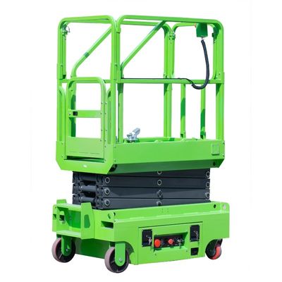 Semi Electric Mobile Mini Scissor Lift 3.9 Meters Height For Warehouse