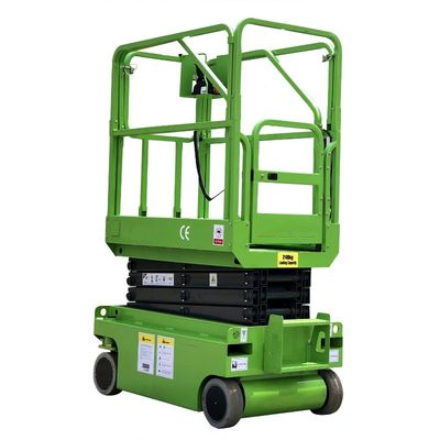 Self Propelled Hydraulic Turning Wheels Mini Scissor Lift Work Platform For 1 Man