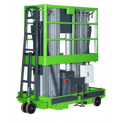 6m Platform Height Mobile Vertical Lifting Platform With Double Mast