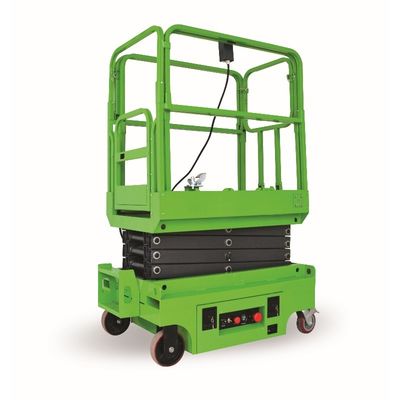 Explosion Proof 3m Manual Push Mobile Scissor Lift In Blue Color Easy Operation