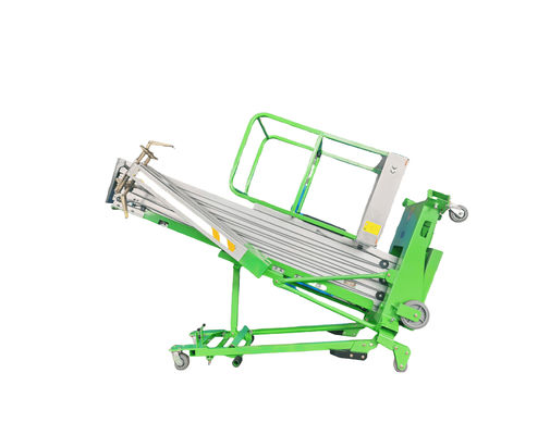 Single Mast Aerial Work Platform Manual Pushing Vetical Lift with Tilting Function