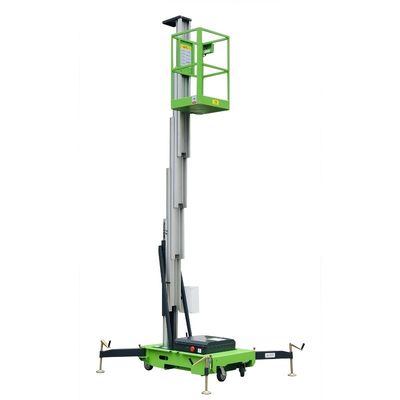 Single Mast Vertical Lift Aluminum Mobile Aerial Work Platform