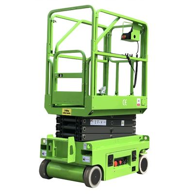 Mini Self-propelled Scissor Lift 3 Meters For Aerial Work With Hydraulic Turning Wheel