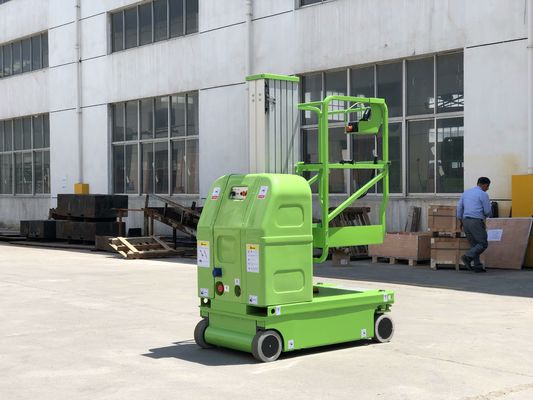 Self-Propelled Aluminum Aerial Work Platform Single Mast 6 Meters Lift Capacity 125kg