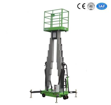 Double Mast Mobile Construction Aerial Work Platform 10 Meters 200Kg Truck-Mounted Type