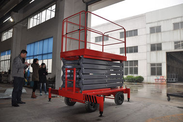 450Kg Loading Capacity Hydraulic Mobile Scissor Lift with 6 Meters Platform Height
