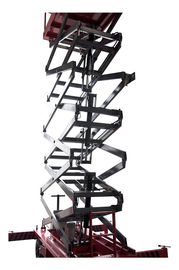 12M Platform Height Hydraulic Mobile Scissor Lift with 450kg Loading Capacity