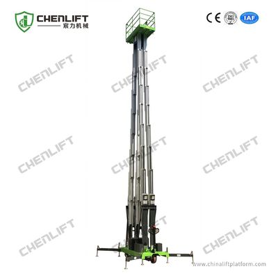 16m Hydraulic Lift Platform Aluminum Aerial Work Platform Vertical Lift 200Kg