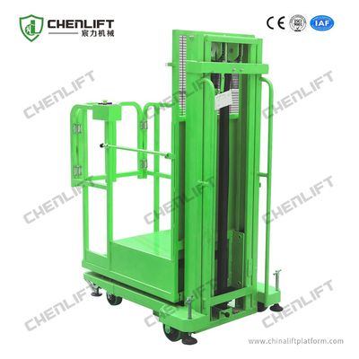 Low - Noise Aerial Order Picker 4m Mobile Cargo Stacker Semi Electric