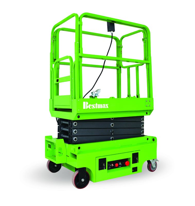 Mini Mobile Scissor Lift , Self Propelled Aerial Platform 3.9 Meters Platform Height