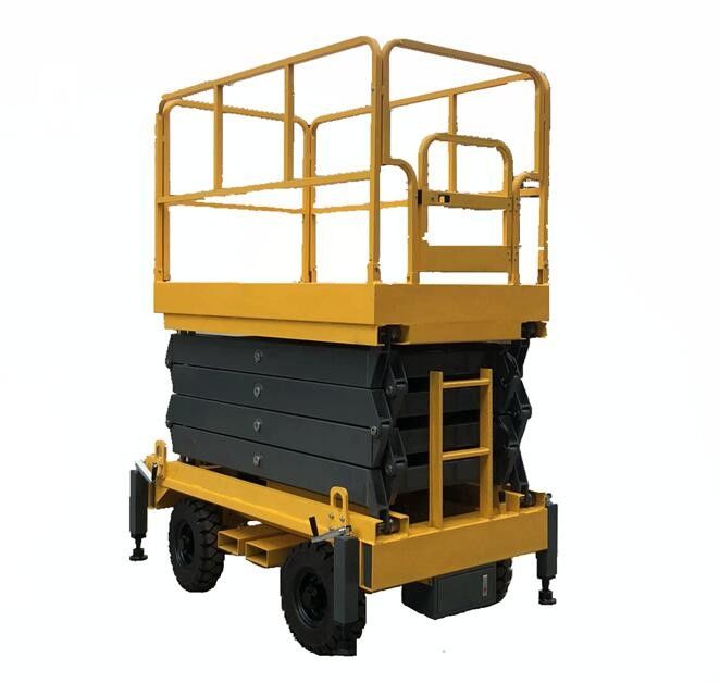 1000Kg Mobile Scissor Lift 6m Hydraulic Lift Platform Man Lift For Aerial Work