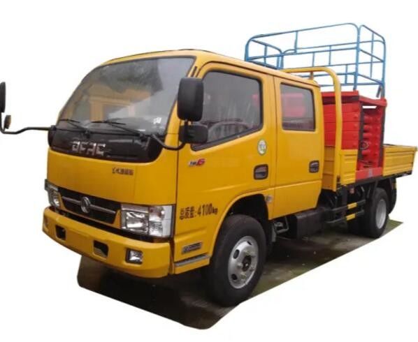 9m Platform Height 300kg Load Battery Powered Vehicle Mounted Scissor Lift