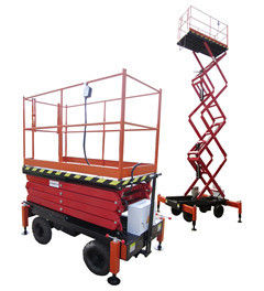 Suite For Theatre Mobile Scissor Lift with Multi Forks 10m Lifting Height