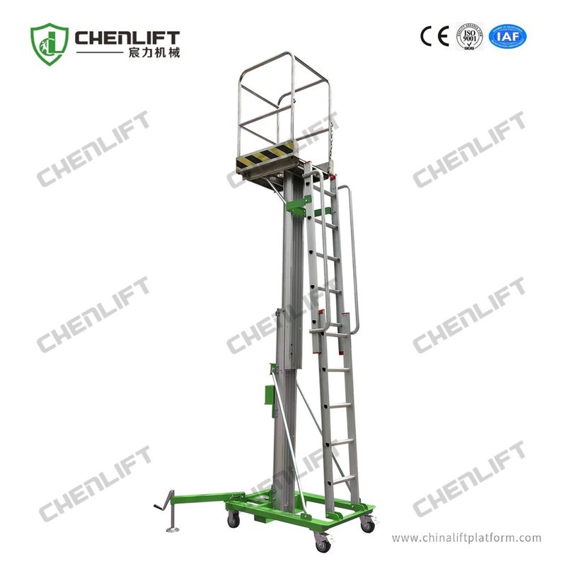 SP32 Model 125kg Load Manual Winch Elevating Lift Platform with Tilted Platform
