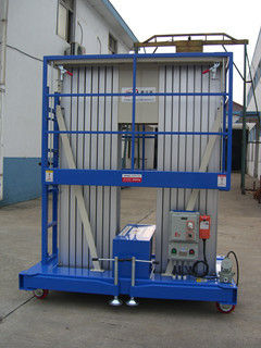 9m 200Kg Aluminum Dual Mast Aerial Work Platform , Truck - Mounted Type